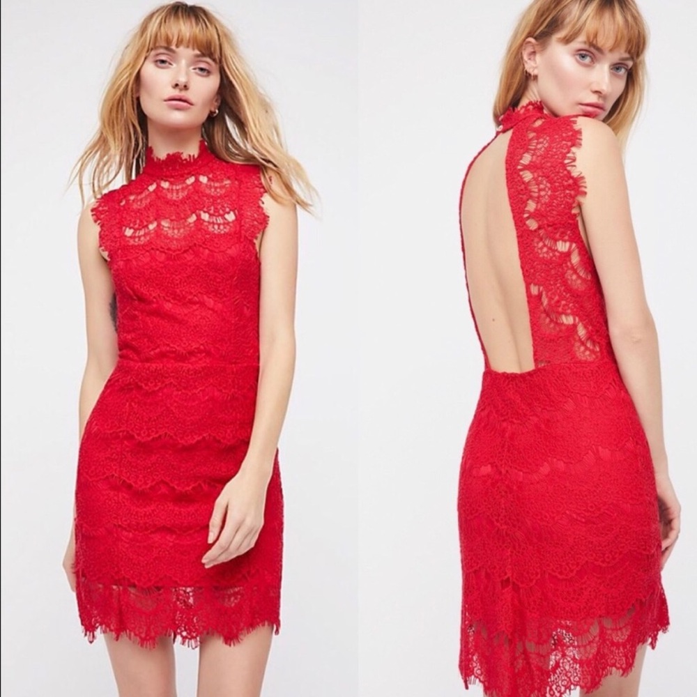 Free People Daydream  dress in Cherry